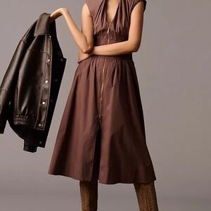 The Tommie Cap-Sleeve Smocked Dress by Maeve Anthropologie